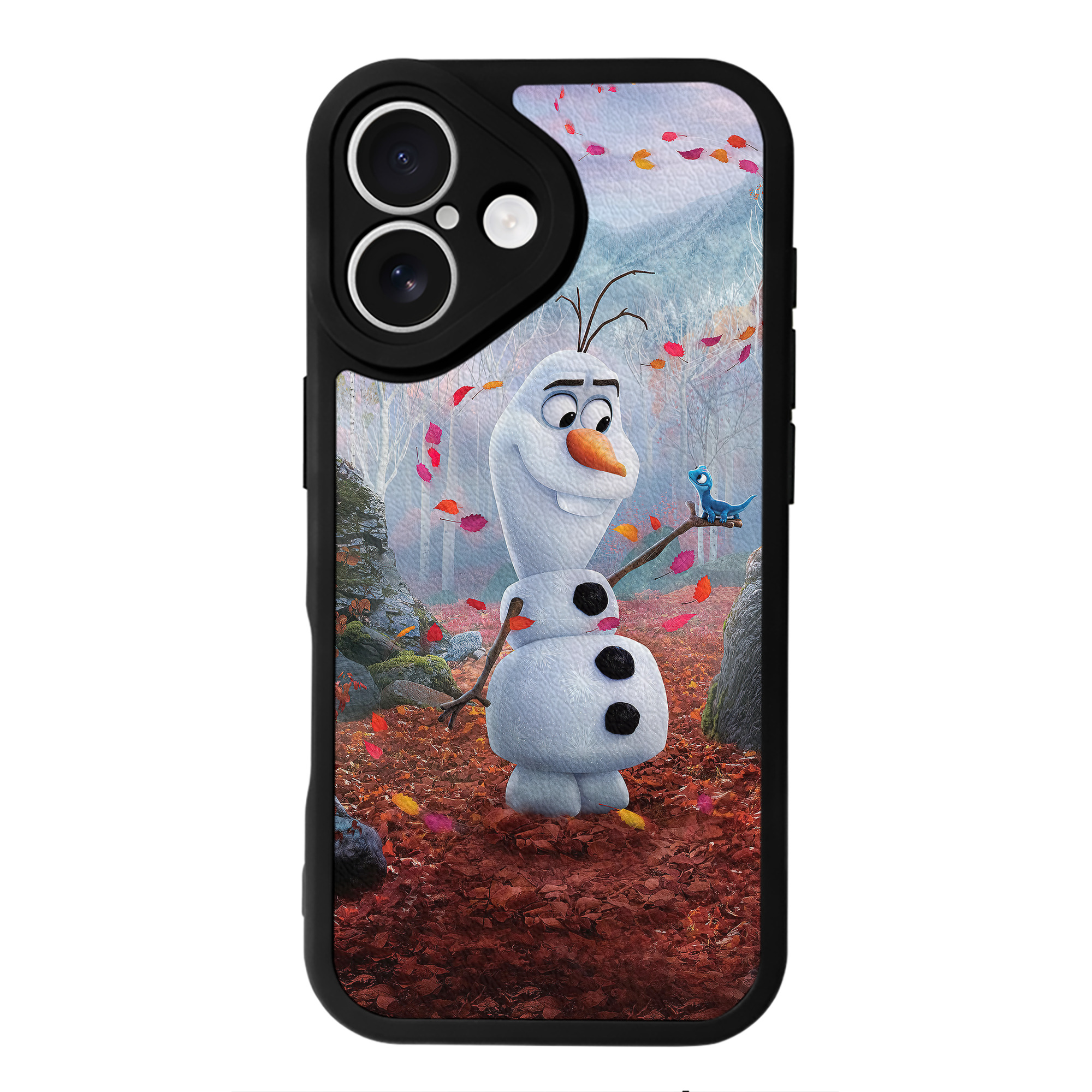 （画像用） アナと雪の女王 アンナ エルサ Frozen Anna Elsa 【iPhone 16シリーズ対応】シリコンスマホケース（レザー調） 材質：シリコン